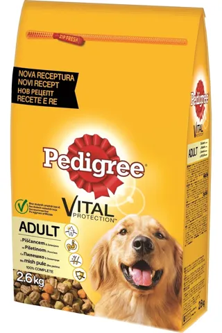 Pedigree briketi zivina i povrce 2,6kg