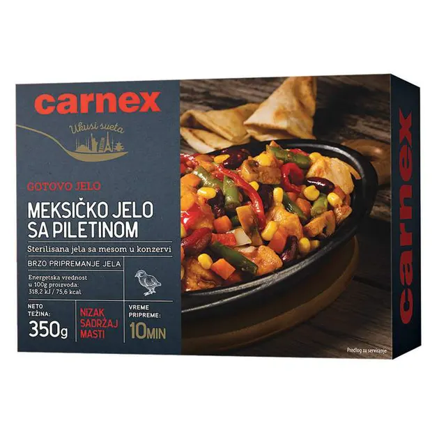 Meksicko jelo sa piletinom 350gr Carnex
