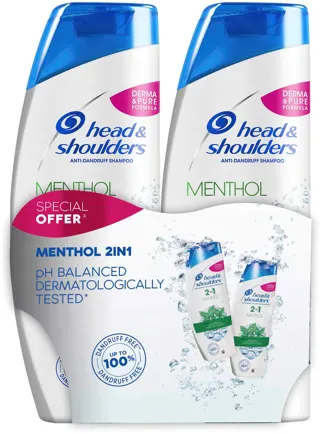 SAMPON ZA KOSU H&S MENTHOL 2X360 ML