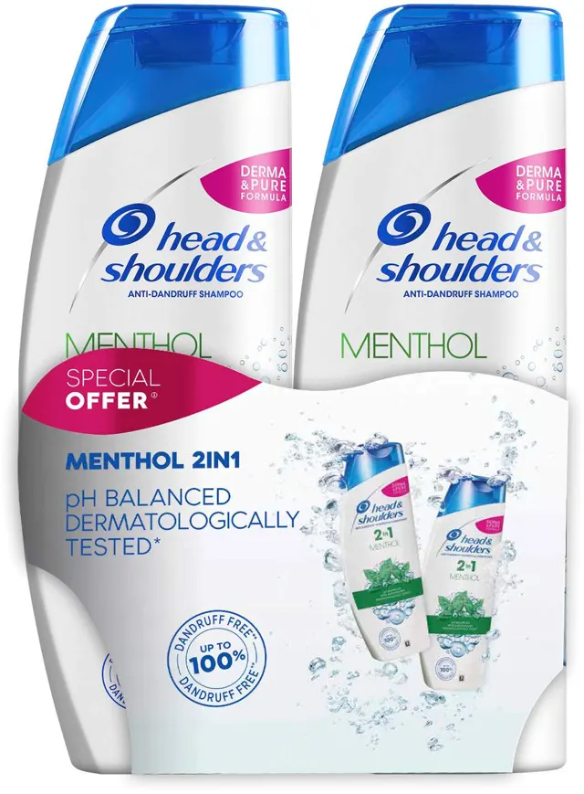 SAMPON ZA KOSU H&S MENTHOL 2X360 ML H&S