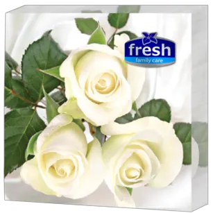 SALVETE FRESH BELE RUZE 3sl 20/1 33x33