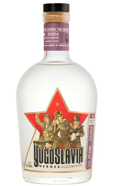 Rakija Yugoslavia heroes sljiva 0,7l Yugoslavia heroes