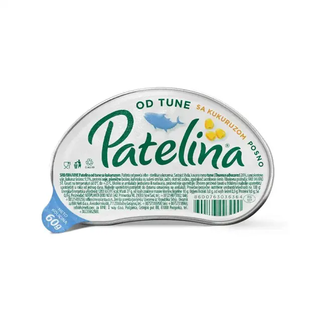 PAST.TUNA/KUKURUZ 60G PAT