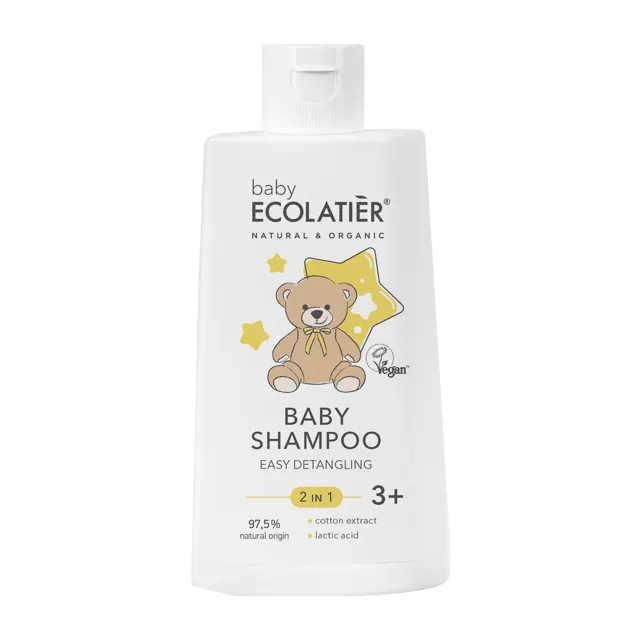 ŠAMPON BABY 2-IN-1 LAKO RASČEŠLJAVANJE 3+ 250 ML ECOLATIER ECOLATIER