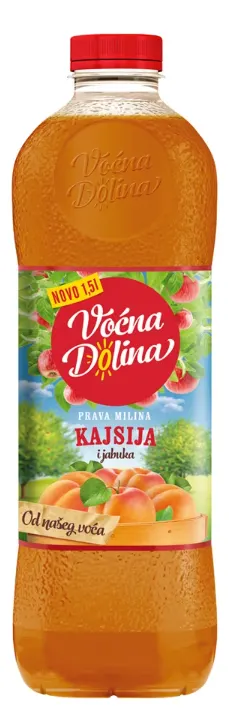 SOK VOCNA DOLINA KAJSIJA JABUKA 1.5l FRUVITA SOK
