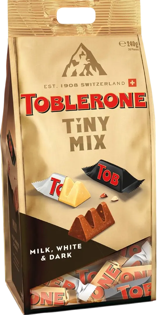 ČOKOLADA MINI TINY MIX B&W TOBLERONA 240G TOBLERON