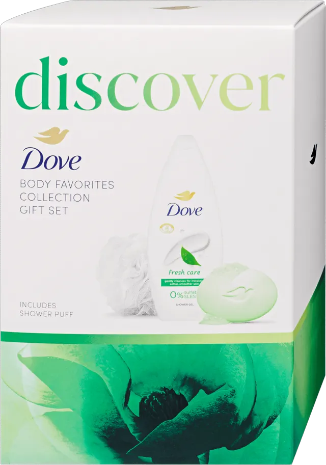 SET DOVE FRESH KUTIJA SG+SAPUN+PUFNA UNILEVER