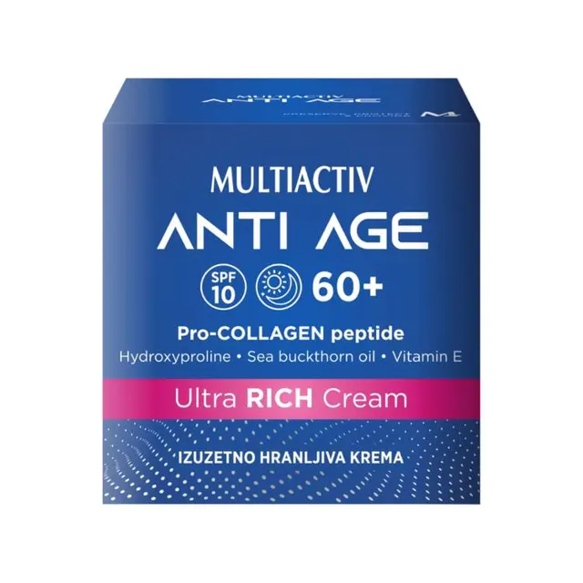 KREMA ZA LICE ANTI AGE IZUZETNO HRANLJIVA 60+ 50ML MULTIACTIV MULTIACTIV