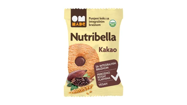 OM MADE Nutribella keks sa kakaom 50g OM MADE