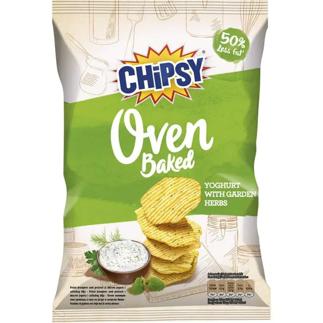Cips jogurt i zacini Oven Chipsy 125g Chipsy
