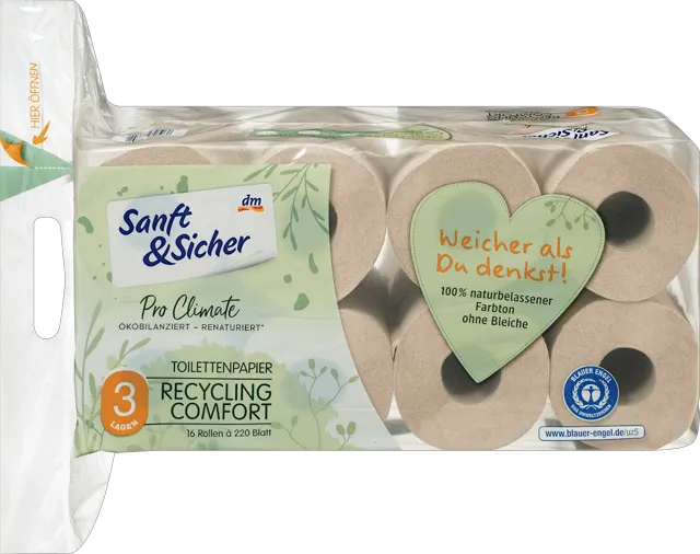 Sanft & Sicher rec. toal. pap.3-sl.16/1 Sanft&Sicher