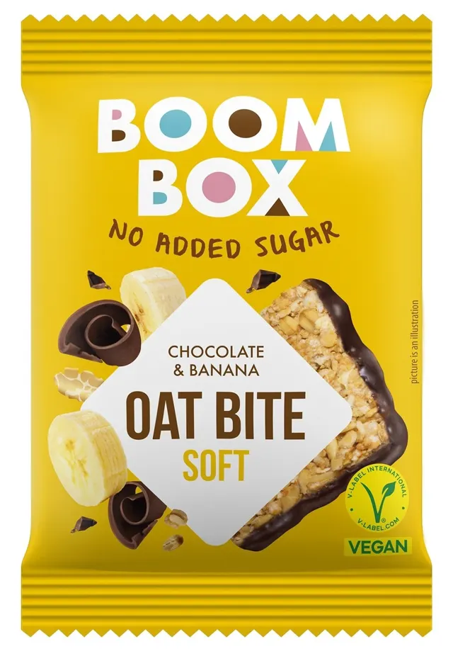OVSENA PLOČICA BANANA TAMNA ČOKOLADA 20GR BOOM BOX BOOM BOX