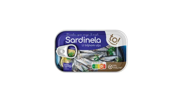 SARDINELA U BILJNOM ULJU 125g TO YUTON DOO BEOGRAD