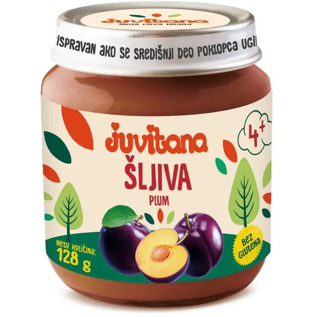 juvitana kašica ŠLJIVA 4m+ 128g juvitana