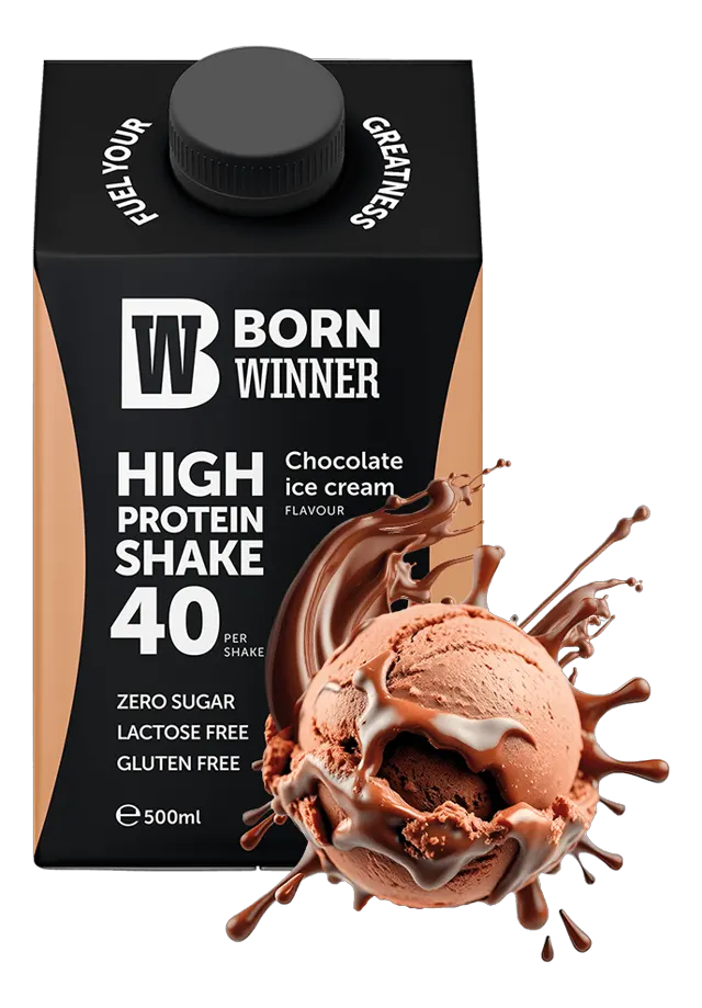 PROTEIN SHAKE CHOCOLATE ICE CREAM 500ML BORN WINNER