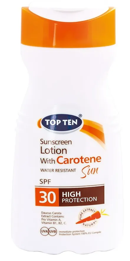Top ten losion za sunč.carot.spf30 200ml TOP TEN