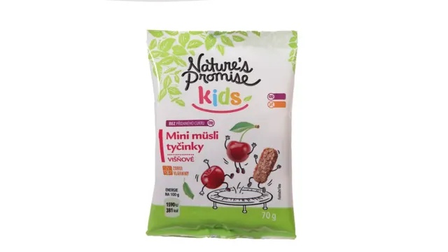 Mini musli bar urm.visnja GF NP Kids 70g Nature's Promise