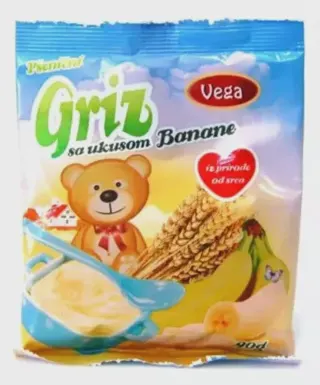 GRIZ PŠENIČNI VEGA SA UKUSOM BANANE 90G 4000225