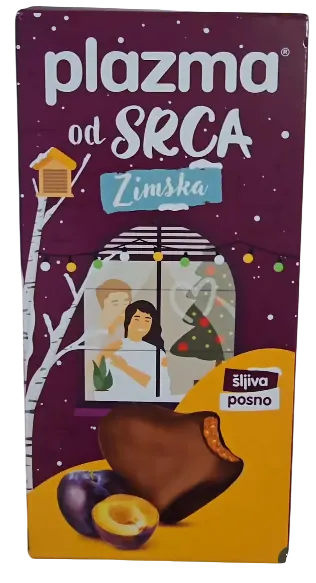 KEKS PLAZMA OD SRCA SA SLJIVOM 100G KONCERN BAMBI AD POŽAREVAC