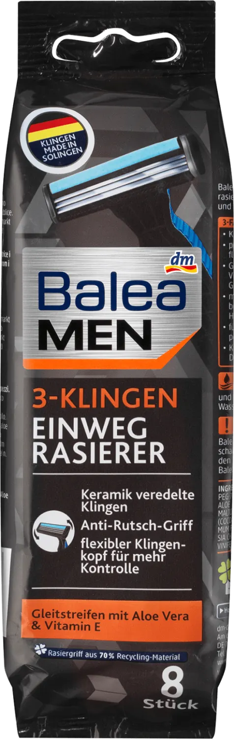 Balea MEN jed.brijač/3 oštrice 8kom Balea MEN