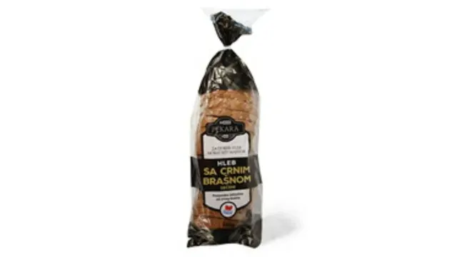 Hleb sa crnim brasnom seceni Maxi 500g Maxi pekara pakovani proizovd