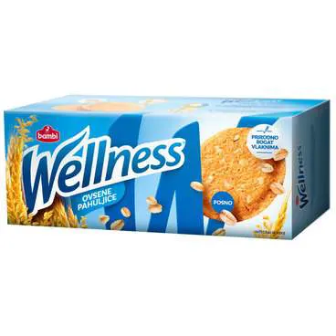 Integralni keks/ovsene pah.Wellness 210g Wellness