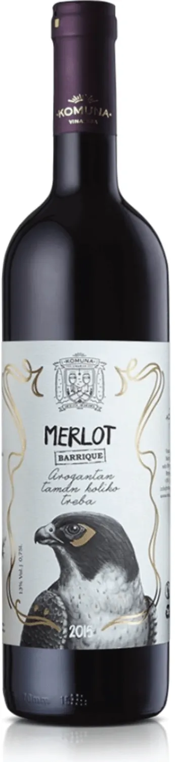 VINO CRVENO KOMUNA MERLOT 0.75L KOMUNA