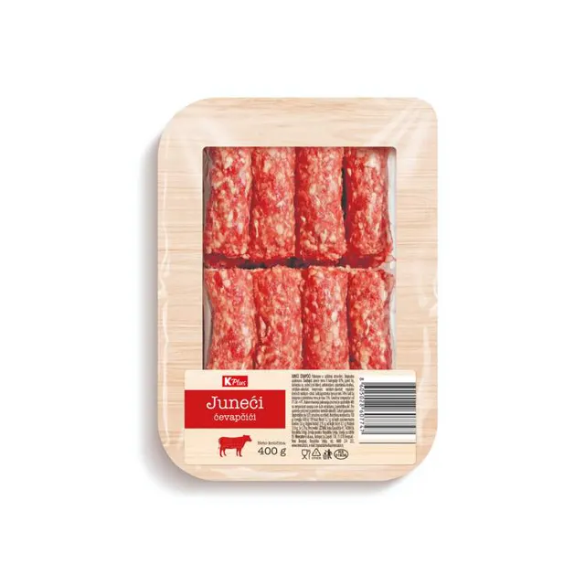 JUNEĆI ĆEVAPČIĆI 400G K PLUS K PLUS