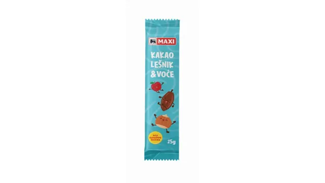 Bar kakao,lesnik & voce Maxi 25g Maxi