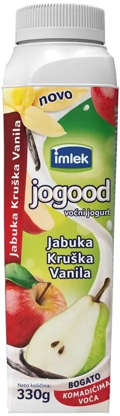 Jogood Jabuka Kruska Vanila 330g TT Jogood