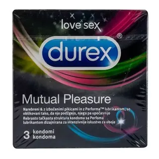 DUREX KONDOM MUTUAL PLEASURE 3KOM