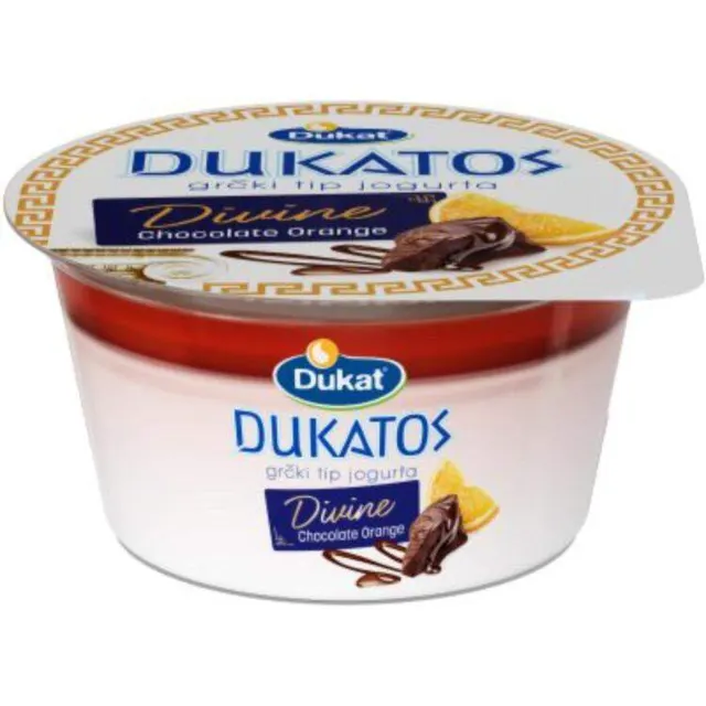 Jogurt Divine coko narandza Dukatos150g Dukat