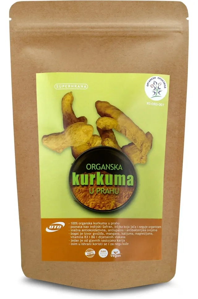 ZAČIN ORGANSKI KURKUMA U PRAHU DTC 100G DTC