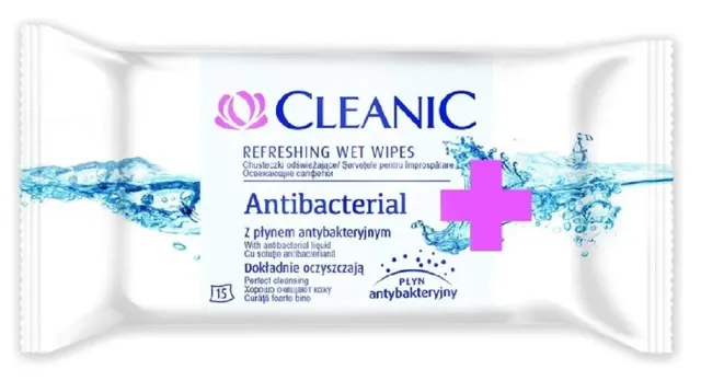 CLEANIC vl.maramice antibakt.15 kom. CLEANIC