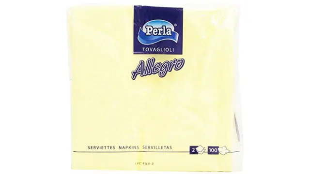 SALVETA PERLA ALLEGRO U BOJI 100/1 33X33 2SL PERLA