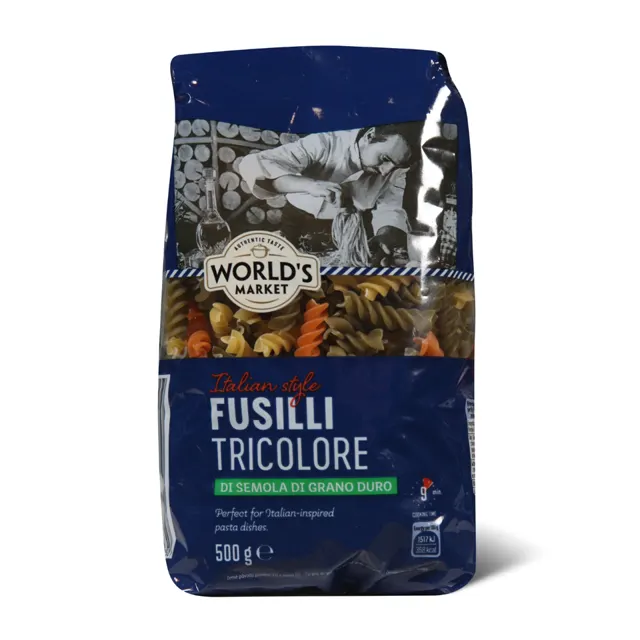 Fusili tricolore World's market 500g Worlde's market