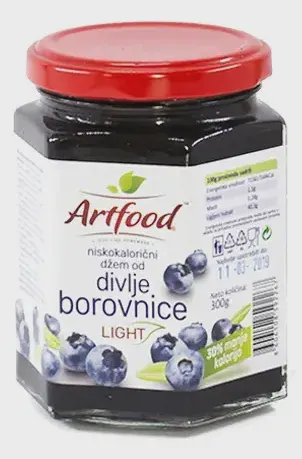 DŽEM DIJET OD DIVLJE BOROVNICE 300G ARTFOOD