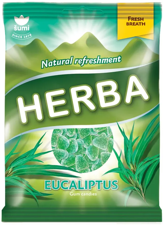 Bombone gumene Herba eukaliptus 90g Sumi
