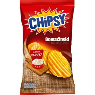 Cips domacinski kajmak Chipsy 145g