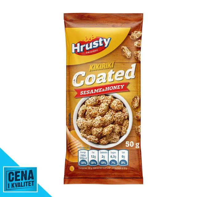 KIKIRIKI MED I SUSAM 50G HRUSTY HRUSTY