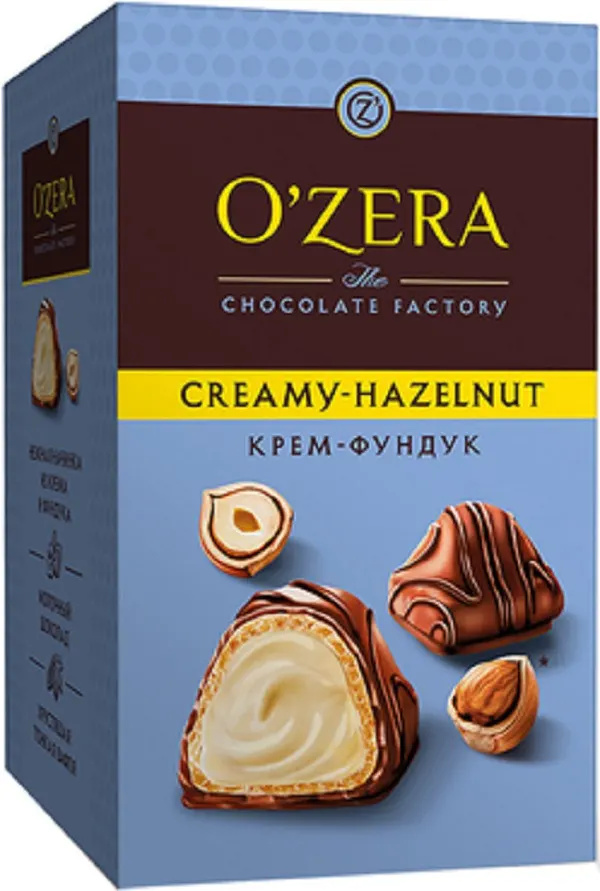 PRALINE O ZERA SA LESNIKOM I MLECNIM FILOM 150gr KDV SRB