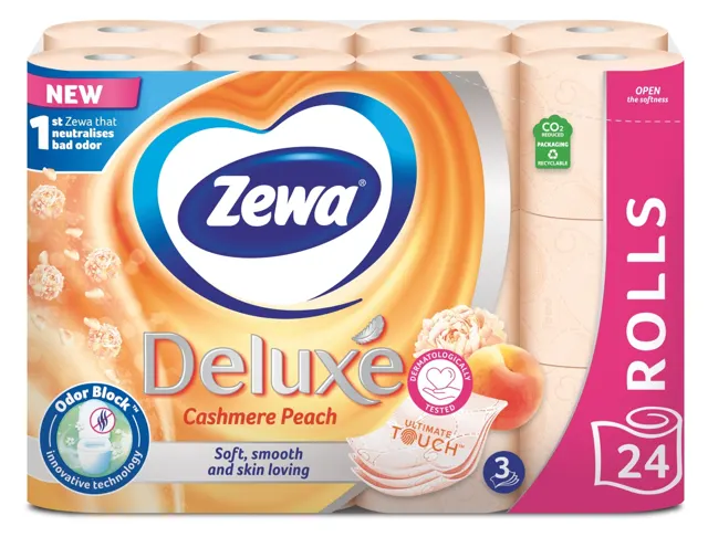 TOALET PAPIR ZEWA DELUXE PEACH 24/1 3SL HYGIENE PRODUCTS ZEWA