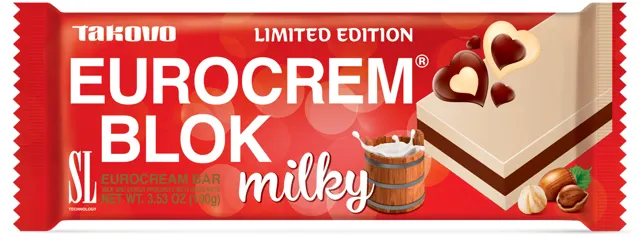 Krem tabla Euro blok beli 100g Eurocrem