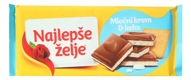 COKOLADA NAJLESE ZELJE KREM I KEKS 184G STARK