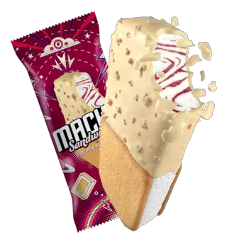 SLADOLED FRIKOM MACHO SANDWICH YOGURT&ACAI BERRY 129ML