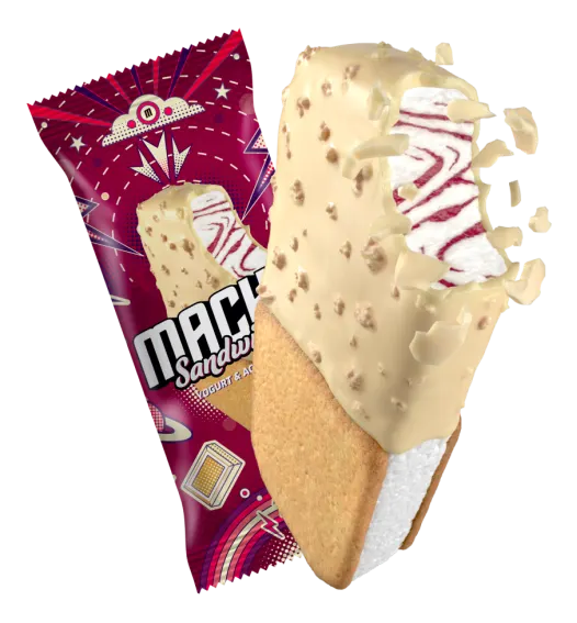 SLADOLED FRIKOM MACHO SANDWICH YOGURT&ACAI BERRY 129ML FRIKOM SLADOLEDI
