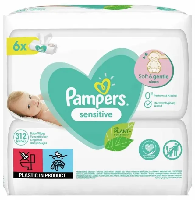Vlazne maramice 6x52/1 PAMPERS SENSITIVE 2 PAMPERS