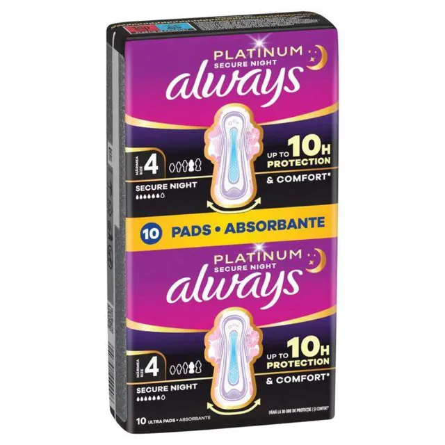 Platinum Secure Night size4 10pcs Always 10 kom Always pads