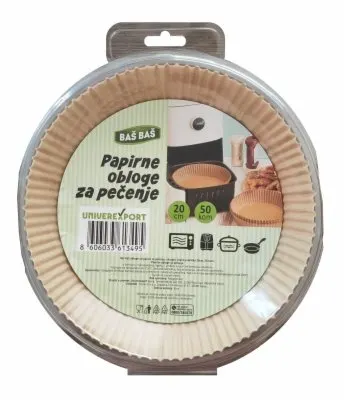 PAPIR ZA PEČENJE AIRFRYER 20CM BAŠ BAŠ 50/1 BAS BAS