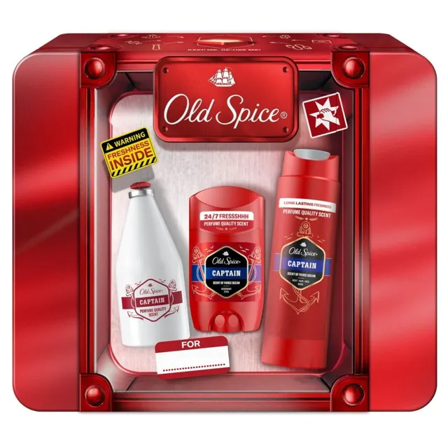 Old Spice Captain set+limena kutija Old Spice